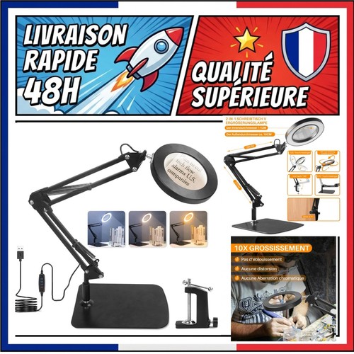 Lampe loupe led 10x - lampe,