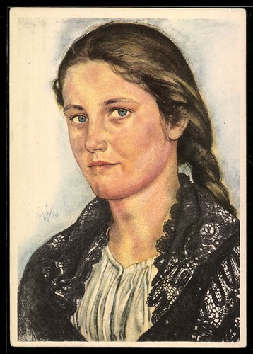 Künstler willrich fille - künstler-ak, :