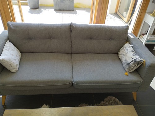 Canapé gris type scandinave - gris, 3