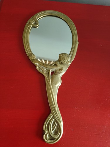 Miroir main laiton - miroir, à