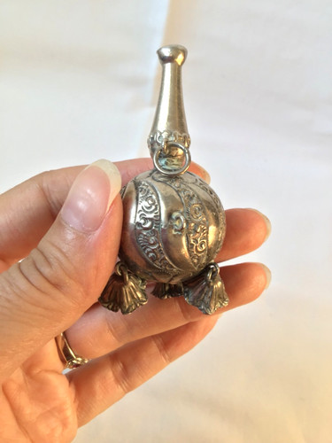 Hochet siffleur sifflet argent - siffleur,