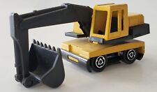 MAJORETTE YELLOW 1/100 MECHANICAL EXCAVATOR WITH BOX
