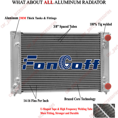 Row aluminum radiator - row,