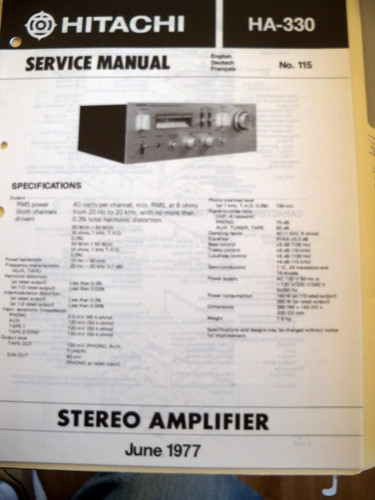 Original hitachi 330 - original, ha-330