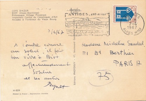 Raymond peynet carte - raymond,