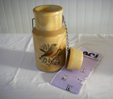 NEUF pot a lait en bois