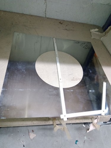 Plaque finition inox - de, d