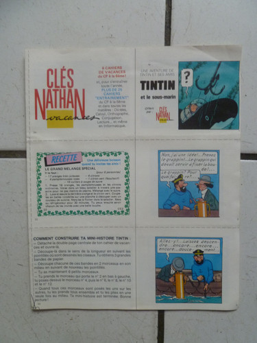 Tintin sous marin - marin, /