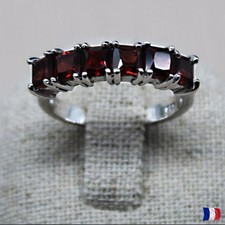 Bague argent 925 sertie de 6