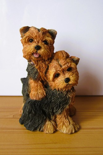 Figurine chiens yorkshire - figurine,