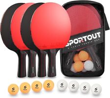 Raquette De Tennis De Table, Set De Tennis De Table, 4 Raquette Ping Pong