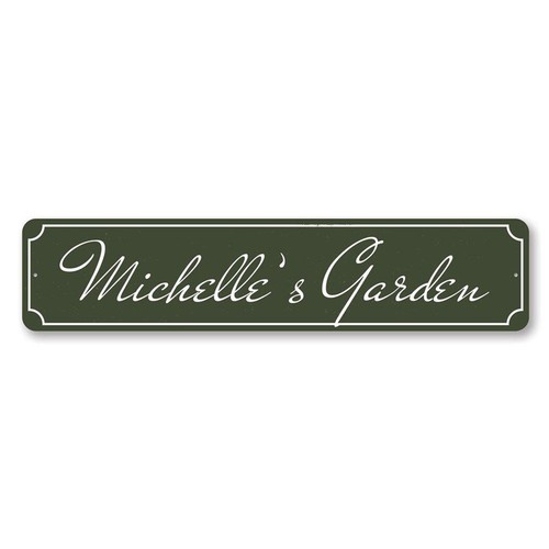 Personalized garden name sign - personalized,
