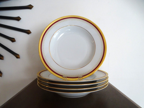Assiettes creuses porcelaine - 5,
