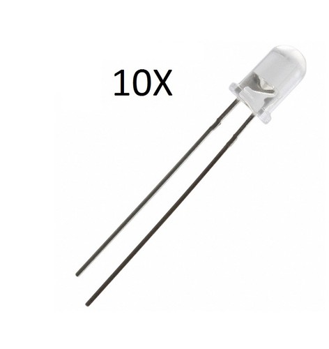 10x led 3mm émetteur - 10x,