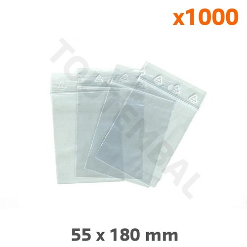 Sachet zipp 55x180 mm - sachet,