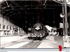 S18487 Photo Gare - Train Locomotive " Cliché J. Bazin "