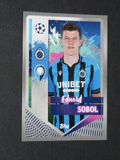 #156 EDUARD SOBOL CLUB BRUGES KV TOPPS FOOTBALL CHAMPIONS LEAGUE 2022-2023