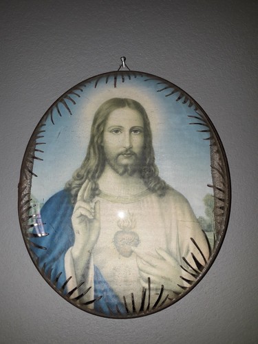 Icone religieuse jésus verre - jésus,