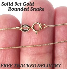 9ct Gold Necklace Chain 375 Including Curb Rolo Snake Box Singapore