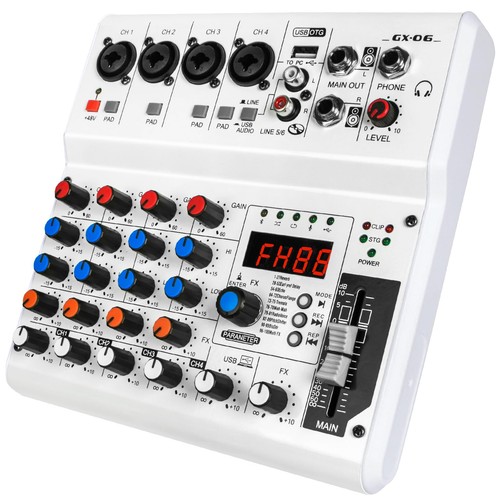 Channel audio mixer with - mixer,