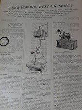 MARIUS OTTO sterilizer ozoneator advertising paper ILLUSTRATION 1907