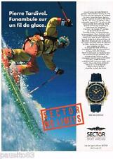 ADVERTISING 105 1992 SECTOR SGE 300 CHRONO PIERRE TARDVEL WATCH