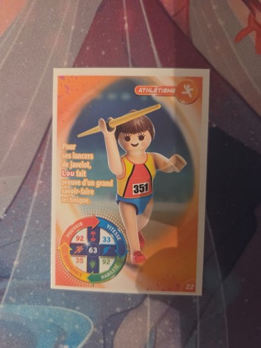 Playmobil carte athlétisme - carte,