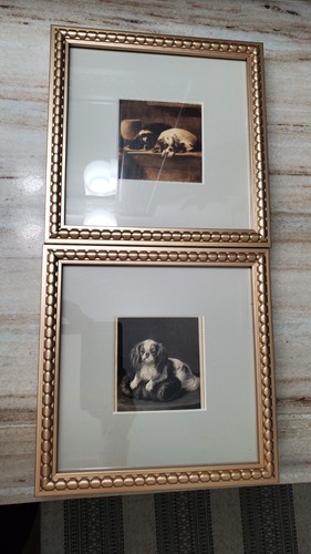 Vintage framed postcards - framed,