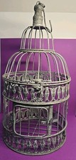 Metal Bird Cage for Decor with A Little Door and The Top Opens for Bird Cage