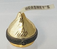 Hershey's Kiss Porcelain Hinged Trinket Box  1997 Midwest Of Cannon Falls