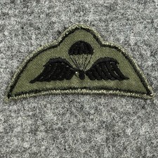 British Army Paratrooper Wings -Vtg Cut Edge Badge Patch Insignia Soldier Para