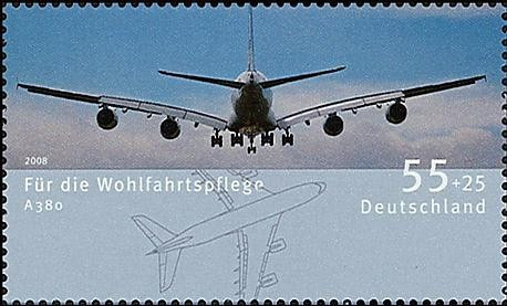 A380 64n 2008 timbre poste - :,
