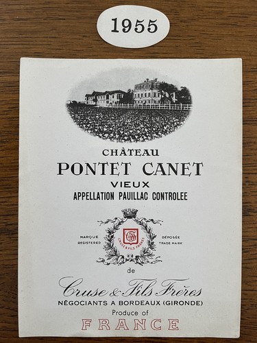 étiquette château pontet - château,