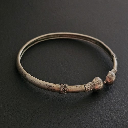 Bracelet jonc ouvert - , argent