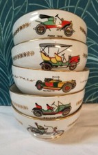 5 Bols Anciens Limoges Décor