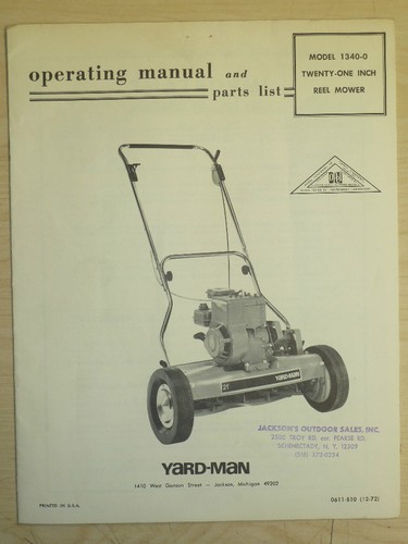 1972 vintage yard man reel - vintage,