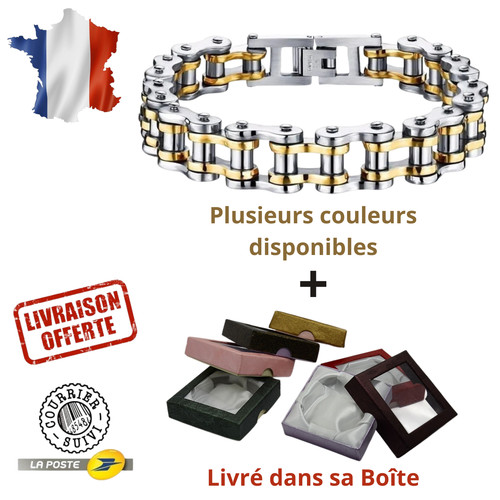 Bracelet chaîne moto - bracelet,