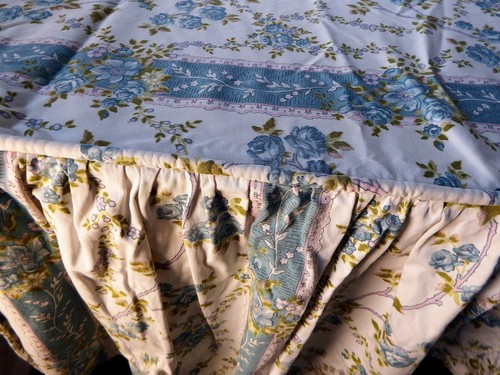 Tissu ancien dessus lit vtg - ancien,