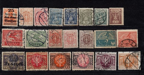 Lot timbres pologne 1918 - , 21