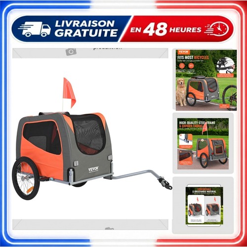 Vevor remorque vélo chien - de,