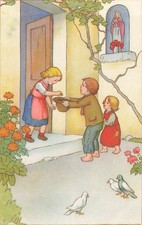 CP ILLUSTRATED SMALL MIDDLEMEN BAREFOOT - VIRGIN STATUE - 67102