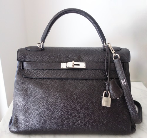 Sac kelly hermes raisin - hermes,