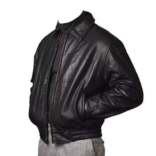 Blouson bombardier cuir - bombardier, en