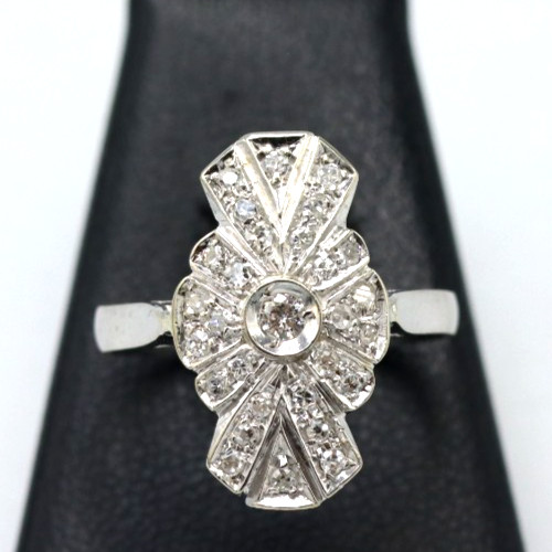 Bague ancienne art déco - bague, en
