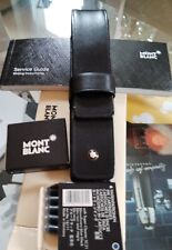 Montblanc leather case and 2 ink cartridges + empty box