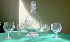 Service à liqueur en cristal taillé Lemberg, Saint-Louis (?)