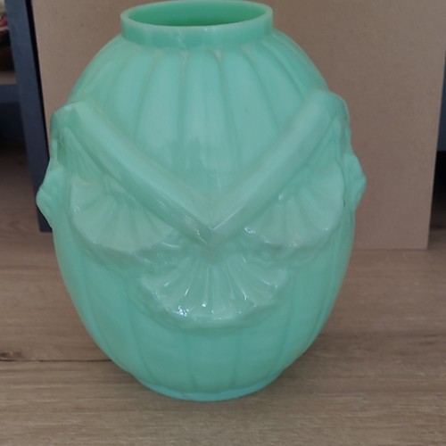 Vase verre opaline - vase, en