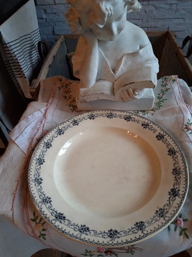 Ancienne plat rond en - plat, cm