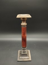 Bougeoir ancien style Empire – bronze et bois – hauteur 33 cm – fin XIXe