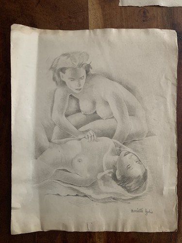 Lithographie mariette lydis - lithographie,